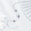 S925 Sterling Silver Evil Eye Ankle Bracelet for Women Protection