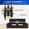 Self Centering Doweling Jig Kit,Adjustable Width Dowel Jig for Straight