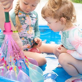 200+ Rapid-Filling Self-Sealing Tropical Colored Water Balloons for Outdoor Family, Friends, Children Summer Fun (12 Pack)