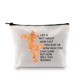 XYANFA Tiger Inspirational Makeup Bag Tiger Fans Cosmetic Bag Tiger Cartoon Movie Gift Tiger Merchandise Tiger Lover Gift (LIFE IS NOT ABOUT)