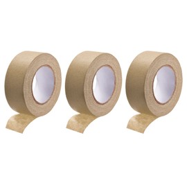 DMiotech 3Pcs 1 Inch x 21 Yards Masking Tape Painters Tape Rolls for Crafts, Labeling, DIY Decorative Brown