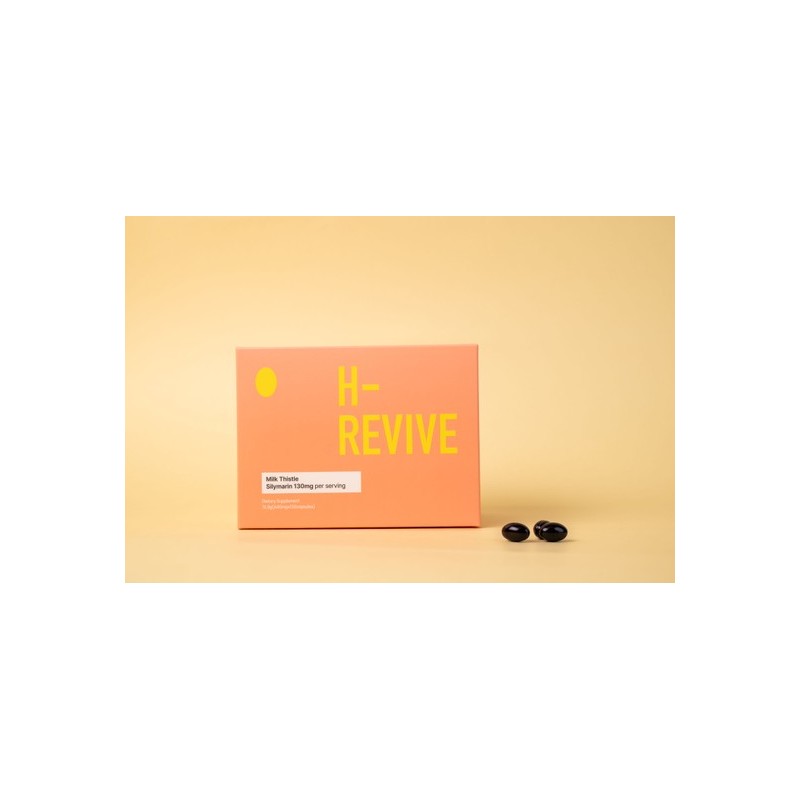 [H-REVIVE 1 Box] H-Revive 120 Capsules Milk Thistle Extract /