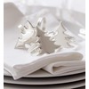 EDZARD Set of 4 Napkin Rings Christmas Tree, Length 5
