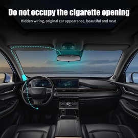 YAODHAOD USB Mini Dash Cam Acc Hardwire Kit, 12 V/24 V to 5 V, Fuse Holder with Low Voltage Protection, 24 Hours Parking Mode for Cars Camera GPS