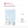 NAMARO DESIGN-Espejo de Succión Para Baño con Repisa Plegable, con