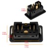 EMSea 2Pcs 6-Pin Electric Power Window Switch LED 12V 24V