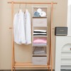 tulinstiraga Large Hanging Sweater Organizer for Closet,Collapsible 6-Shelf Hanging Closet