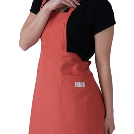 makemake Tools | Split-Leg Waterproof Unisex Pottery Apron for Pottery Artist | Ceramic Coveralls | Claypron | Florist Gown (Cinnamon Color)