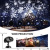 Snowflake Projector Lights, Christmas Owl Shape Snow Light Projector Outdoor,