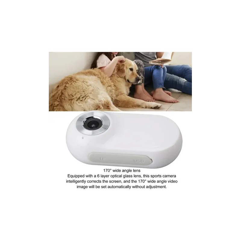 Cámara Para Collar De Gato Y Perro Hd 1080p Gran
