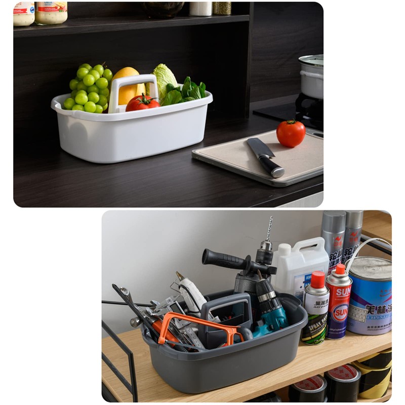 JiatuA Large Cleaning Supplies Caddy Portable Shower Basket Supply Organizer