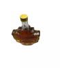 New Empty Maple Syrup Leaf Shaped 12 pc Embossed Glass