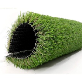 Moxie Direct Artificial Grass Turf Faux Grass for Dog Thick Realistic Turf Rug Indoor Outdoor Carpet Garden Lawn Landscape Rubber Backed with Drainage Holes,1.38inch Pile Height,1Feet X 29Feet