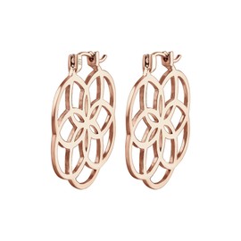 Elli Women's 925 Gold Plated Xilion Cut Flower Earrings