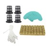 72 Set 1 Inch Rockwool Cubes with 2 Inch Net