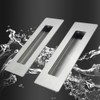 Gfamous Stainless Steel Shell Handle Sliding Door Handle Rectangular 2
