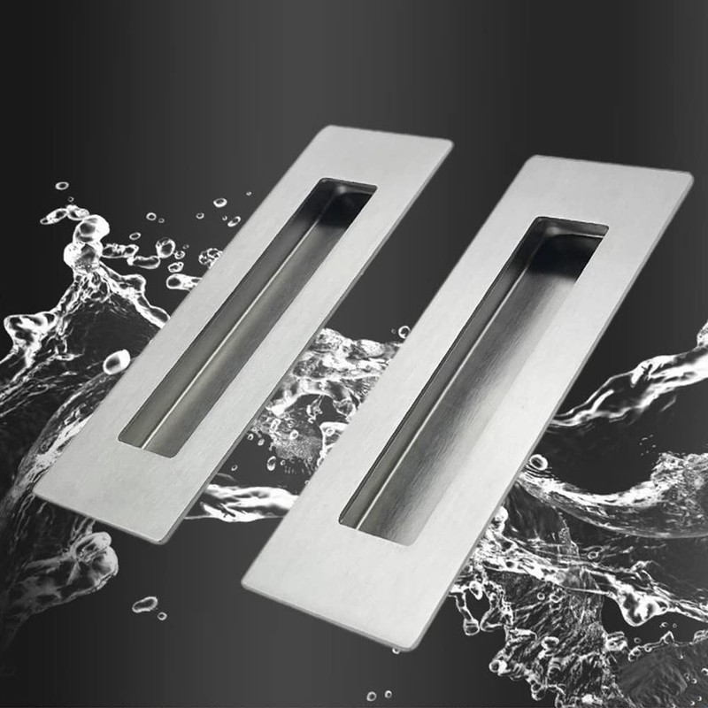 Gfamous Stainless Steel Shell Handle Sliding Door Handle Rectangular 2