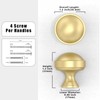 Asimerdeco 10 Pack Brushed Gold Cabinet Knobs Single Hole Cabinet