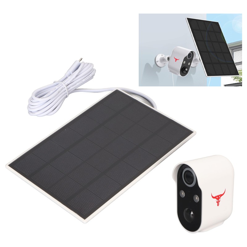 Outdoor Security Camera WiFi Battery Powered Solar Charging HD Night