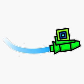 Geometry Dash Sticker Bumper Sticker Vinyl Decal 5"