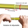 Diamond Shaped Shower Curtain Rod (Both Sides: 17"-25.6",Middle:20"-26) Stretchable True