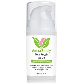 Amara Beauty Amara Organics Eye Cream for Dark Circles and Puffiness with Peptides, .5 fl. oz.