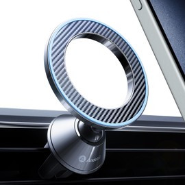andobil - Soporte magnético para coche Magsafe (imán más fuerte, fácil instalación), soporte magnético para teléfono celular de metal, ventilación de aire de 360°, soporte para teléfono de coche,
