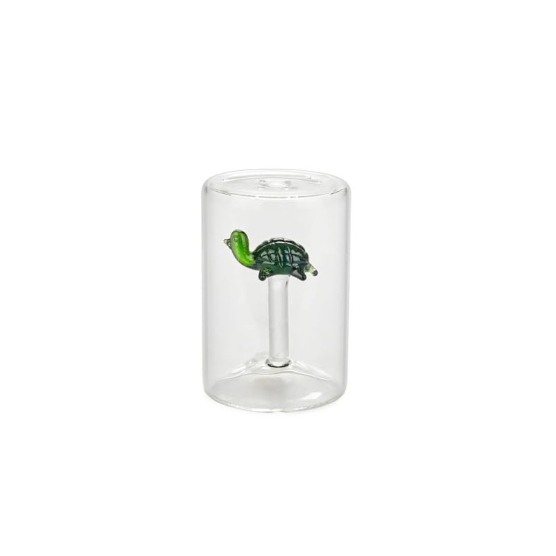 balvi Salt Shaker Turtle Colour Green in the Shape of