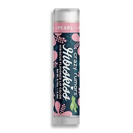 Crazy Rumors 'Hibiskiss' Pearl Light Pink Soothing Lip Balm Stick for Dry Lips, 100% Natural and Vegan 4g