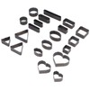 20PCS Leather Die Cutter Round Quadrate Hearts Leather Cutting Dies