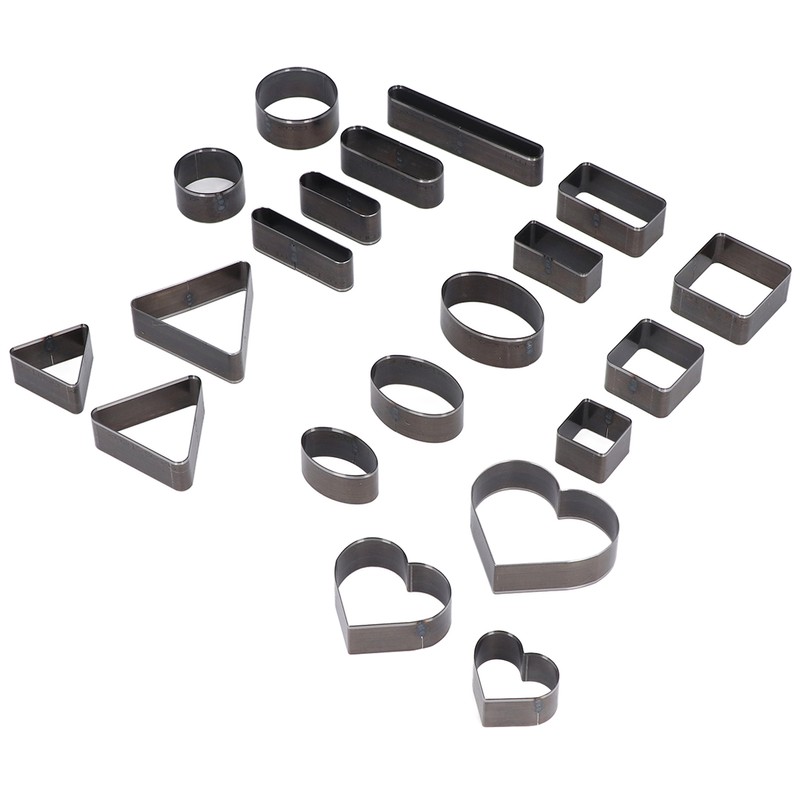 20PCS Leather Die Cutter Round Quadrate Hearts Leather Cutting Dies