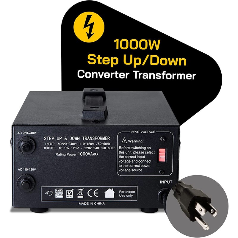 ELC T Series 1000+ Watt Voltage Converter Transformer - Step