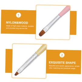 Mikinona 7pcs Nail Art Pen Set for Home Salon Professional Nail Painting Tools with Smooth Brush Heads for Diy Design and Coloring