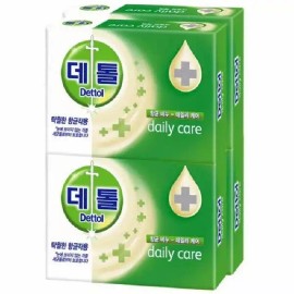 Dettol Q 데톨 항균비누 3plus1 데일리케어 Q Detol Antibacterial Soap 3+1 Daily Care