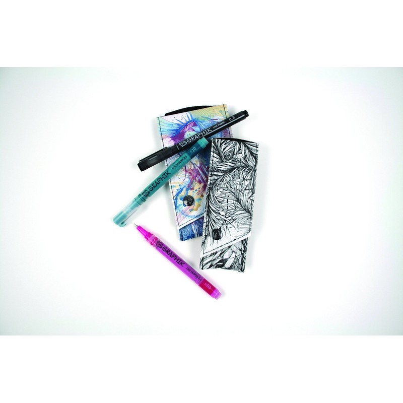 Derwent Graphite Pens, Graphik Line Painter Colored Pens, Palette No.3,