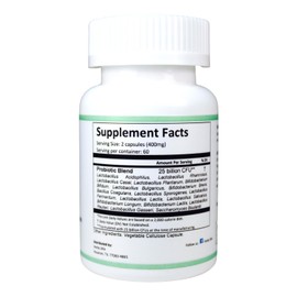 Herbs SRA PROBIOLAC Advanced Probiotic Blend -Reduces Bloating and Occasional Digestive Discomfort.- 25 Billion CFU, 18 Probiotic Strains. 120 Capsules.