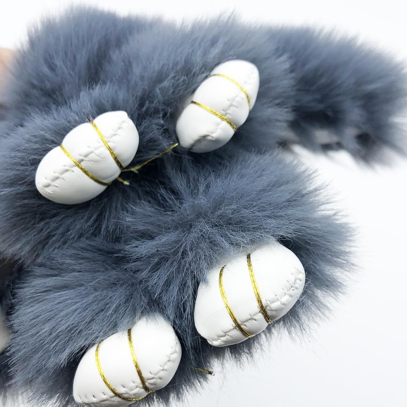 Unpafcxddyig Bunny Keychain Cute Rabbit artificial fur Keychain Car Handbag