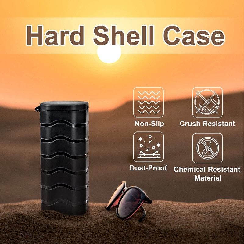 Healvaluefit Sunglasses Case Hard Shell, Premium Glasses Case, Sturdy &