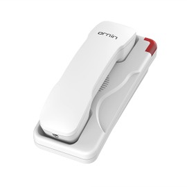 Ornin T108 Telephone with Trim Line Cord, SOS Key, Wall Mountable, Hotel and Home Phone (White)