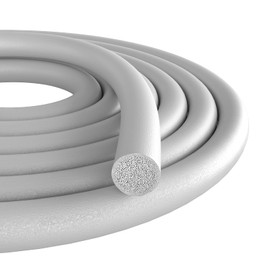 Storystore Backer Rod, 1" Diameter x 16.4' Length Gray EPDM Rubber Caulk Saver for Gaps and Weather Stripping Door Seal, Concrete Expansion Joint Filler