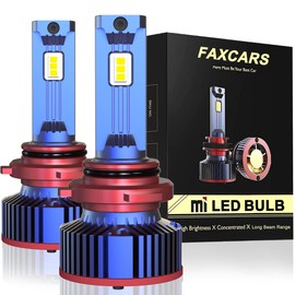 FAXCARS HB4 LED Fog Explosive 9006 LED Headlight Compatible with Vehicle Inspection High Brightness 6000K White Light 12V Dazzling