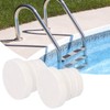 Alvinlite Pool Ladder Rubber Bumper, Set of Two White Ladder