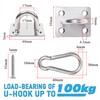 PAMAZY 4 PCS M6 Premium Heavy Duty Square Stainless Steel