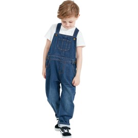 Grandwish Boys Girls Casual Denim Bib Overalls 5