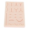 Suture Practice Pad Reusable Silicone Sature Training Skin Pad with