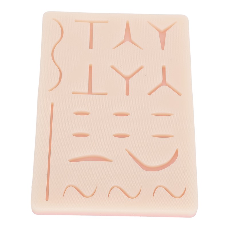 Suture Practice Pad Reusable Silicone Sature Training Skin Pad with