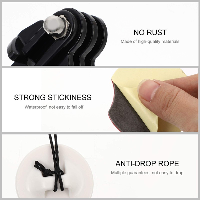 BESPORTBLE 1Set Surfing Surfboard Snowboard Mount Adapter Kit for Gopro