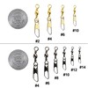 Fishing Barrel Swivel with Nice Snap-100pcs Fishing Connector Snap Swivels
