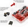 Motorcycle Fairing Bolt Kit, 177pcs M5 M6 Motorcycle Windscreen Screws,