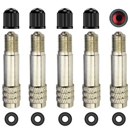 39mm Double Seal Valve Stem Caps,Valve Stem Extenders High Pressure Inflate/Flow Through Valve Stem Caps Tire Caps for High Pressure Cars, Trucks, Trailers RV Semi Bus Tires- V2B DS-1 (Pack of 5)